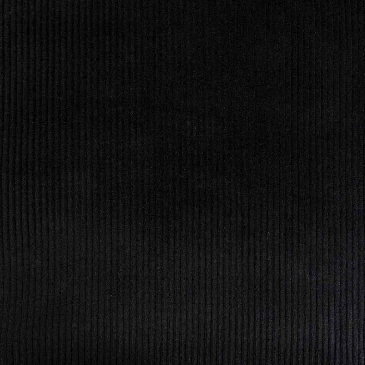 Cord Stoff aus Baumwolle Bekleidungsstoff Dekostoff 4,5W grob vorgewaschen einfarbig schwarz 1,4m Breite