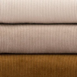 Cord Stoff aus Baumwolle Bekleidungsstoff Dekostoff 4,5W grob vorgewaschen einfarbig helles beige 1,4m Breite