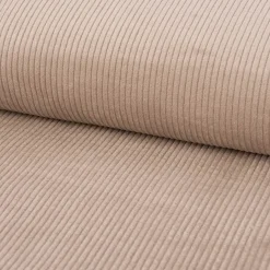 Cord Stoff aus Baumwolle Bekleidungsstoff Dekostoff 4,5W grob vorgewaschen einfarbig sand 1,4m Breite