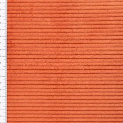 Cord Stoff aus Baumwolle Bekleidungsstoff Dekostoff 4,5W grob vorgewaschen einfarbig terrakotta 1,4m Breite
