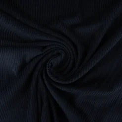 Cord Stoff aus Baumwolle Bekleidungsstoff Dekostoff 4,5W grob vorgewaschen einfarbig navy blau 1,4m Breite