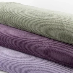Cord Stoff aus Baumwolle Bekleidungsstoff Dekostoff 4,5W grob vorgewaschen einfarbig salbei-grün 1,4m Breite
