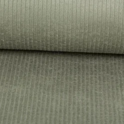 Cord Stoff aus Baumwolle Bekleidungsstoff Dekostoff 4,5W grob vorgewaschen einfarbig salbei-grün 1,4m Breite