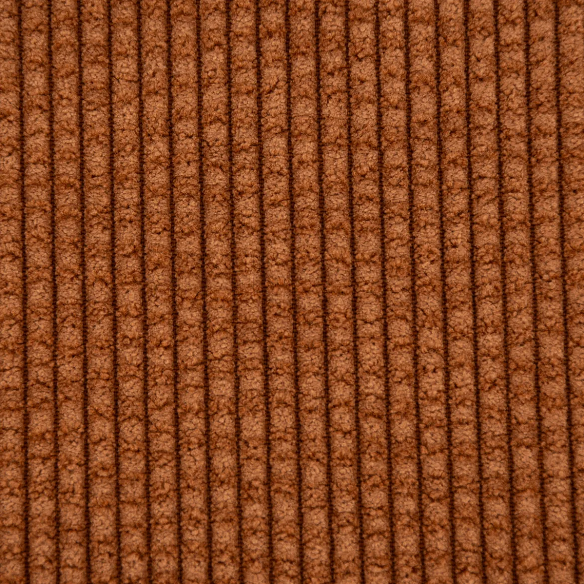 Cordstoff Bubble mit Plüsch Rückseite Doubleface Bekleidungsstoff Dekostoff rost ecru 1,45m Breite
