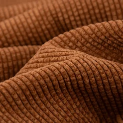 Cordstoff Bubble mit Plüsch Rückseite Doubleface Bekleidungsstoff Dekostoff rost ecru 1,45m Breite