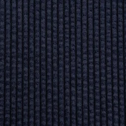 Cordstoff Bubble mit Plüsch Rückseite Doubleface Bekleidungsstoff Dekostoff navy ecru 1,45m Breite