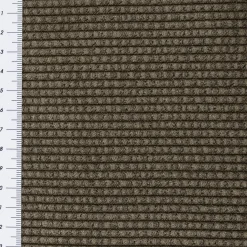 Cordstoff Bubble mit Plüsch Rückseite Doubleface Bekleidungsstoff Dekostoff khaki ecru 1,45m Breite