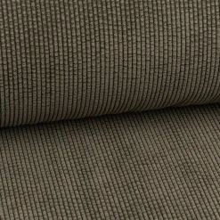 Cordstoff Bubble mit Plüsch Rückseite Doubleface Bekleidungsstoff Dekostoff khaki ecru 1,45m Breite