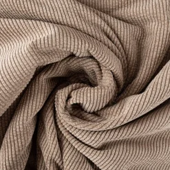 Cordstoff Bubble mit Plüsch Rückseite Doubleface Bekleidungsstoff Dekostoff sand ecru 1,45m Breite
