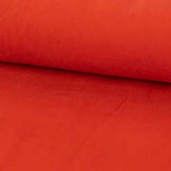 Cordstoff Feincord Babycord Baumwolle Meterware einfarbig terracotta 1,45m Breite