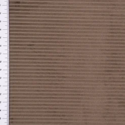 Cordstoff Samtstoff Cordsamt Dekostoff Velvet Corduroy taupe 1,45m Breite
