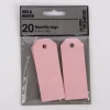 Creativ Company Anhänger mit leichter Struktur 20 Stück einfarbig rosa 3x8cm