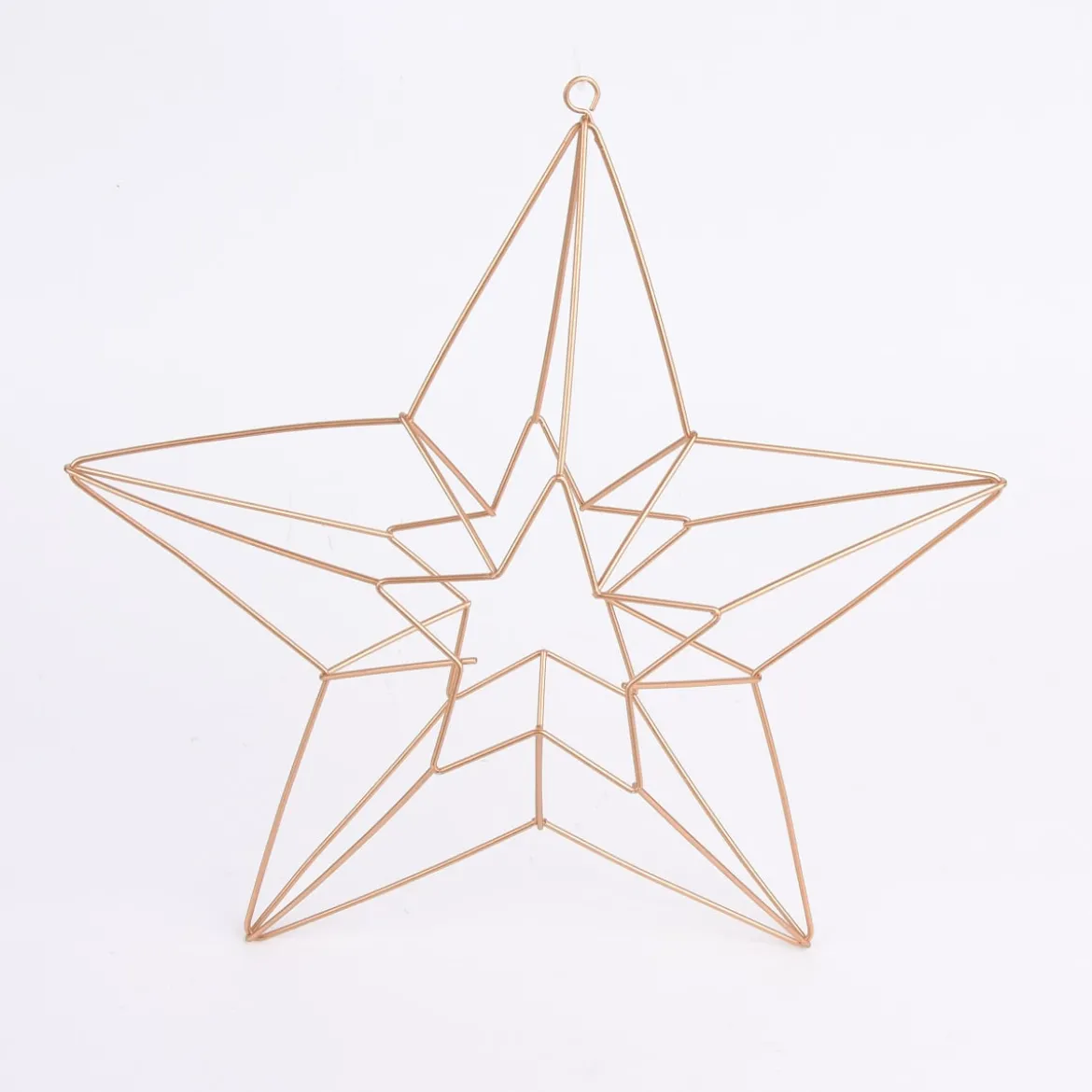 Creativ Company Anhänger Stern aus Metall goldfarbig 34x35cm