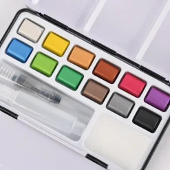 Creativ Company Art Aqua Aquarellfarbkasten Metallicfarben 12 Farben