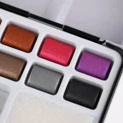 Creativ Company Art Aqua Aquarellfarbkasten Metallicfarben 12 Farben