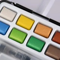 Creativ Company Art Aqua Aquarellfarbkasten Metallicfarben 12 Farben