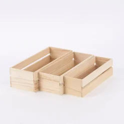 Creativ Company Aufbewahrungskästchen rechteckig 3er Set verschieden groß 25x10cm