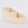 Creativ Company Aufbewahrungskiste mit abgesenktem Rand 2 Fächer rechteckig ohne Griffe 10x19,5x12cm