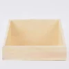 Creativ Company Aufbewahrungskiste mit abgesenktem Rand quadratisch ohne Griffe 19,5x19,5x12cm