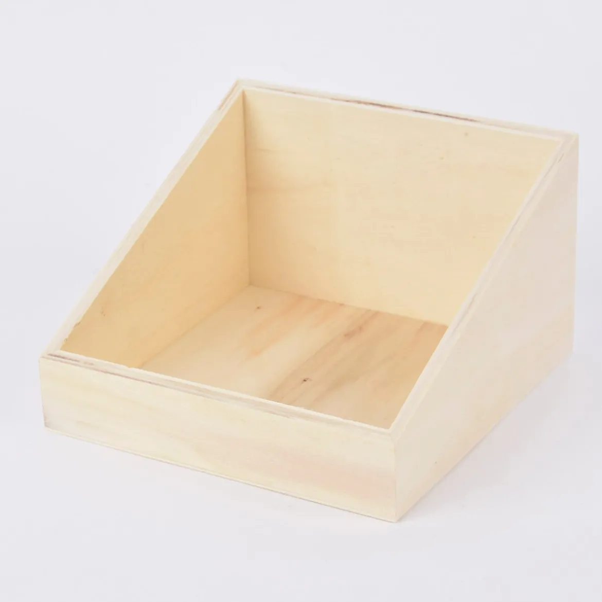 Creativ Company Aufbewahrungskiste mit abgesenktem Rand quadratisch ohne Griffe 19,5x19,5x12cm