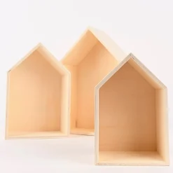 Creativ Company Aufbewahrungsboxen Haus 3er Set verschieden groß 20,5x31x9,5cm