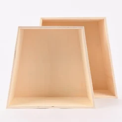 Creativ Company Aufbewahrungsboxen Trapez 2er Set natur verschieden groß