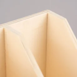 Creativ Company Aufbewahrungskiste mit abgesenktem Rand 3 Fächer rechteckig 20x11cm