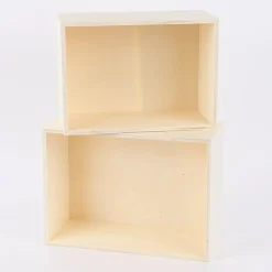 Creativ Company Aufbewahrungsboxen rechteckig ohne Griffe 2er Set verschieden groß 31x22,5cm