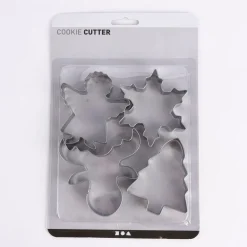 Creativ Company Ausstechförmchen Weihnachtsmotive 4 Stück Metall verschiedene Größen