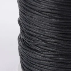 Creativ Company Baumwollband gewachst 1mm schwarz 100m