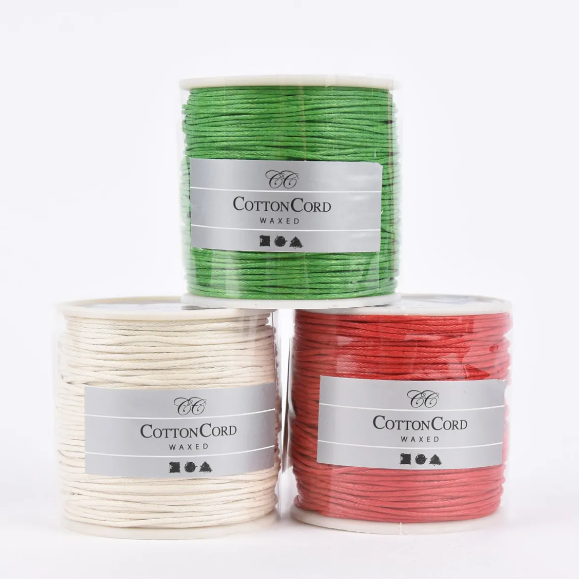 Creativ Company Baumwollband gewachst 1mm rot 40m