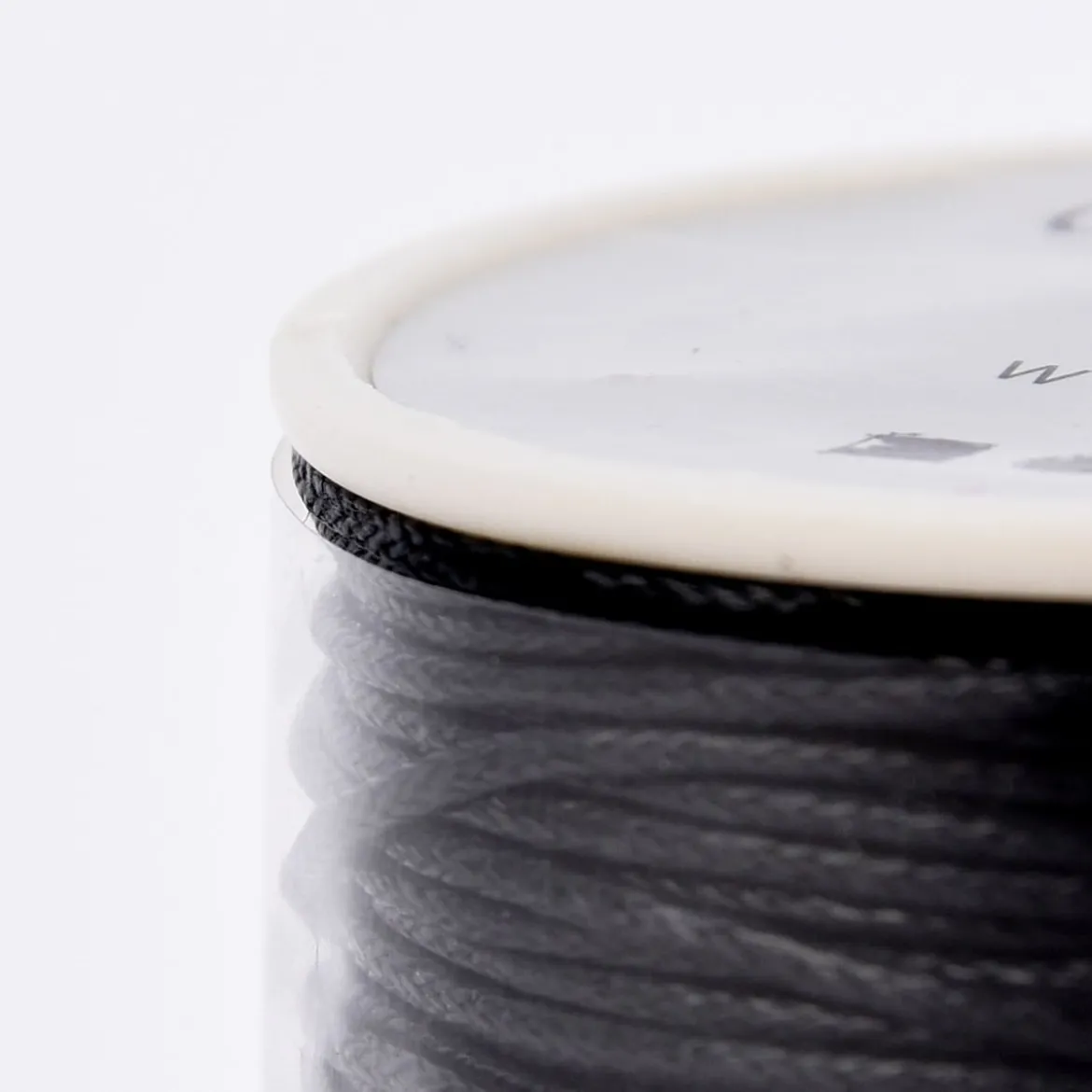 Creativ Company Baumwollband gewachst 1mm schwarz 40m