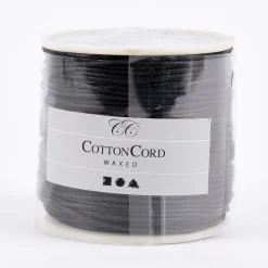 Creativ Company Baumwollband gewachst 1mm schwarz 40m