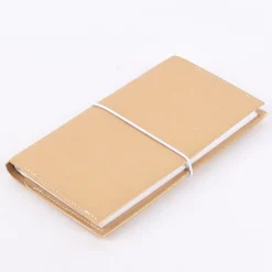 Creativ Company Blanko Planer zum selbst Beschriften goldfarbiger Umschlag 10x18cm