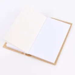 Creativ Company Blanko Planer zum selbst Beschriften goldfarbiger Umschlag 10x18cm