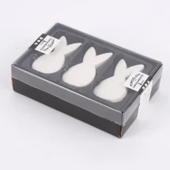 Creativ Company Dekoanhänger 3er Set Hasen Porzellan 3,5x7cm