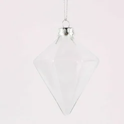 Creativ Company Dekohänger Diamantform Glas 3 Stück 8cm