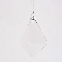 Creativ Company Dekohänger Diamantform Glas 3 Stück 8cm