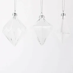 Creativ Company Dekohänger Diamantform Glas 3 Stück 8cm