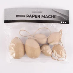Creativ Company Dekohänger Ei Pappmaché natur 6 Stück