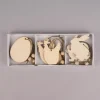 Creativ Company Dekohänger Hase Ei Huhn Holz natur 4x6cm