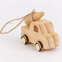 Creativ Company Dekohänger LKW mit Baum Kiefernholz blanko natur 7x6x3cm