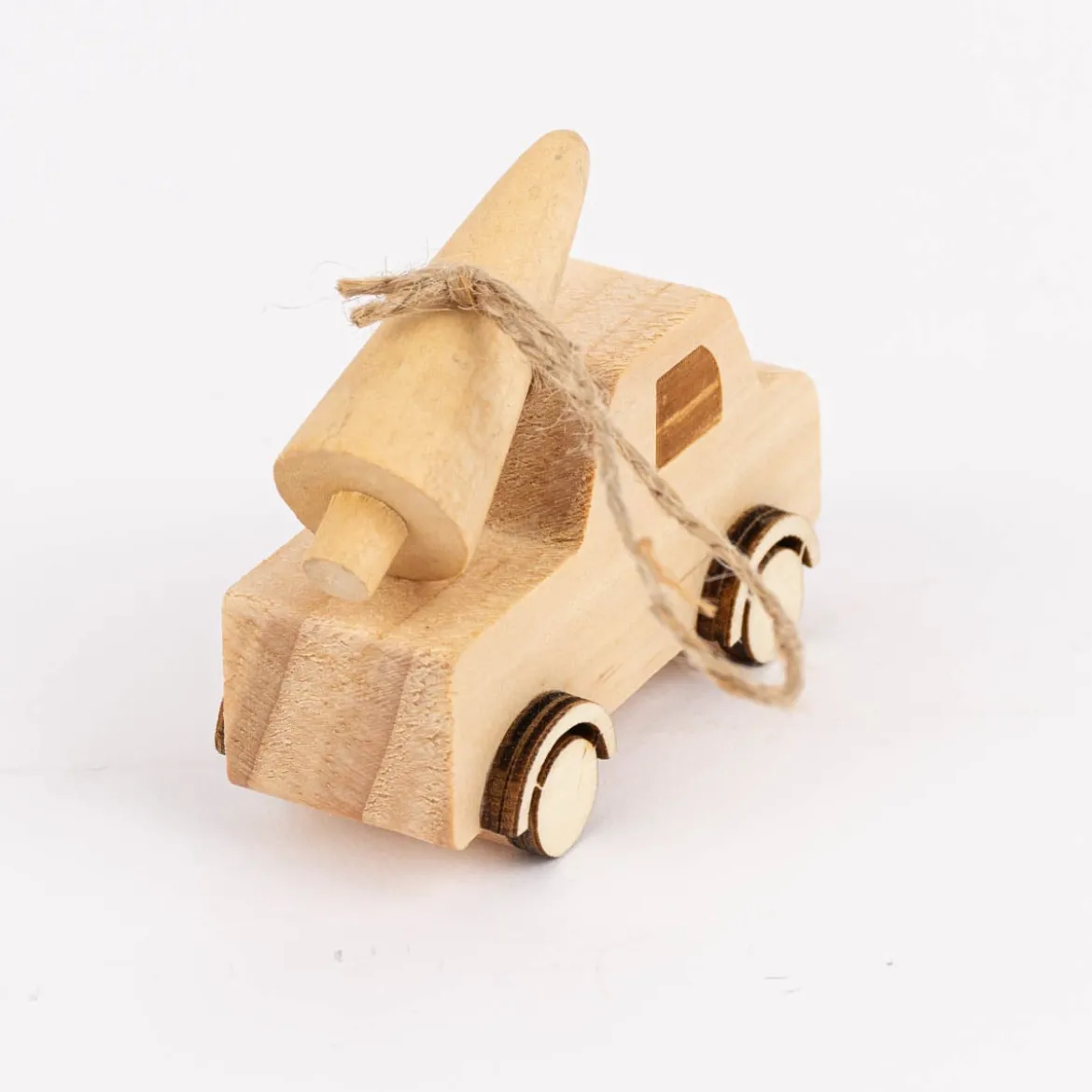 Creativ Company Dekohänger LKW mit Baum Kiefernholz blanko natur 7x6x3cm