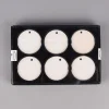 Creativ Company Dekohänger Medaillons 6er Set mit verschiedenen Motiven Terrakotta weiß 7x7cm
