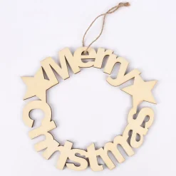 Creativ Company Dekohänger Merry Christmas Holz natur 22cm
