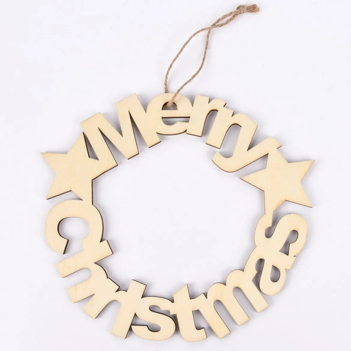Creativ Company Dekohänger Merry Christmas Holz natur 22cm