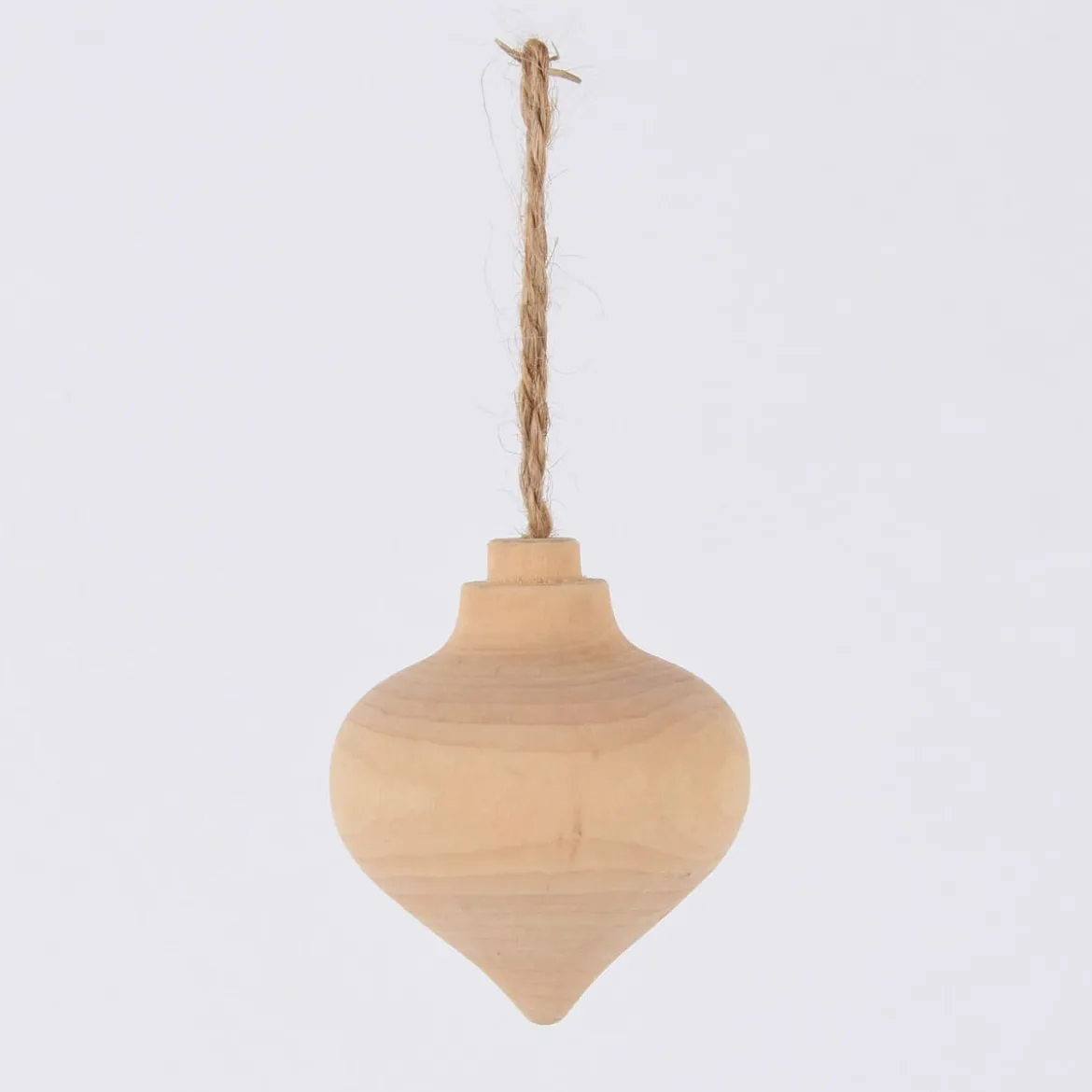 Creativ Company Dekohänger Tropfenform aus Holz mit Schnur natur 5,5cm