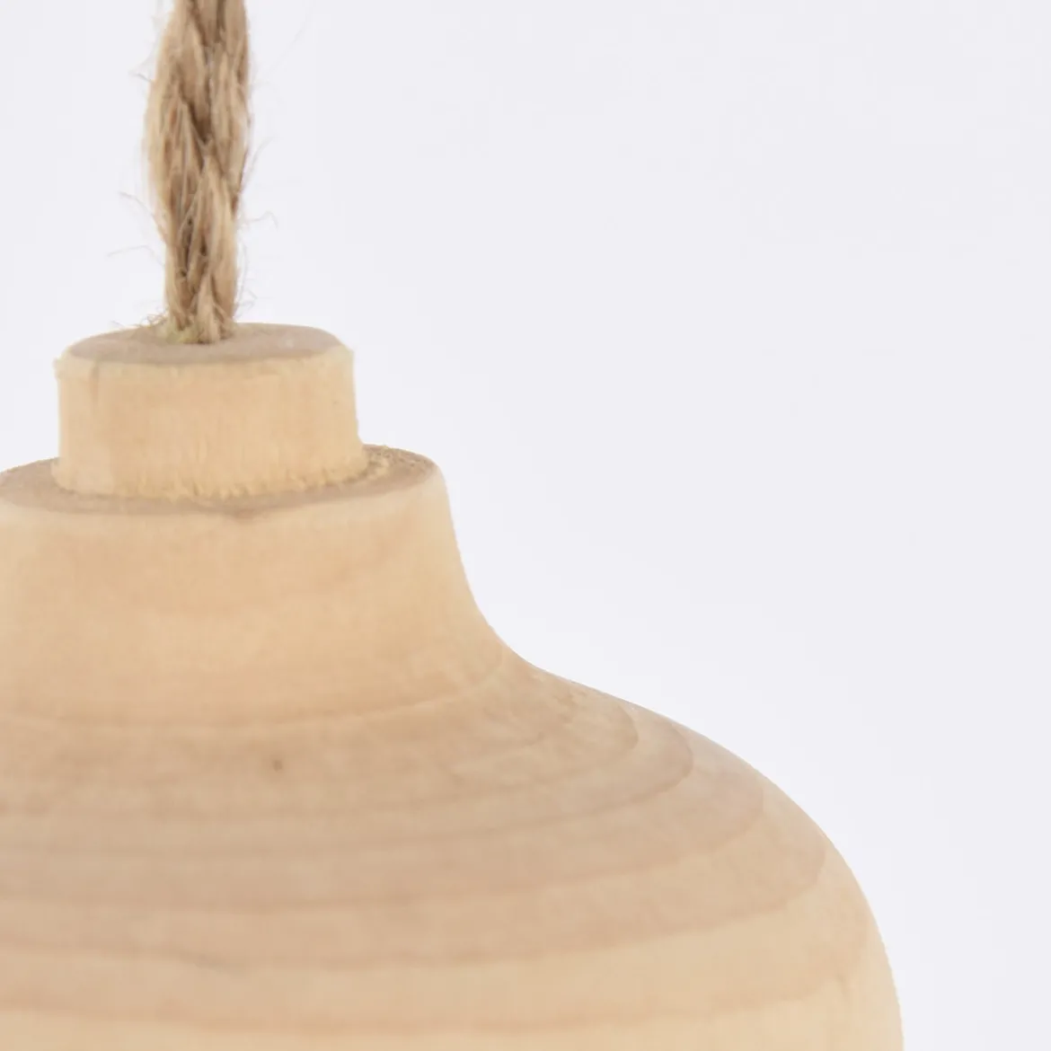 Creativ Company Dekohänger Tropfenform aus Holz mit Schnur natur 5,5cm