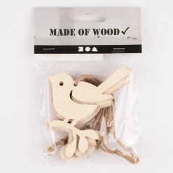 Creativ Company Deko Hänger Vögel Holz natur 7x8cm