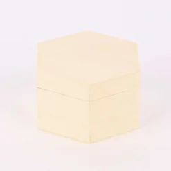 Creativ Company Deko Kiste Klappdeckel Magnetverschluss Sechseck aus Holz 12x10,5x7cm
